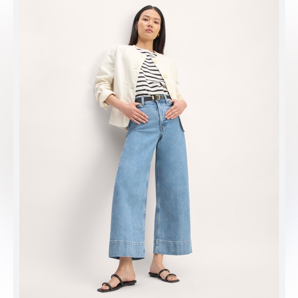 Everlane The Mariner High Rise Wide Leg Denim Jeans Women’s Size 30 Regular